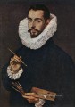 Portrait of the Artists Son Jorge Manuel Mannerism Spanish Renaissance El Greco